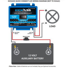 KickAss Quick Connect Low Voltage Disconnect LVD
