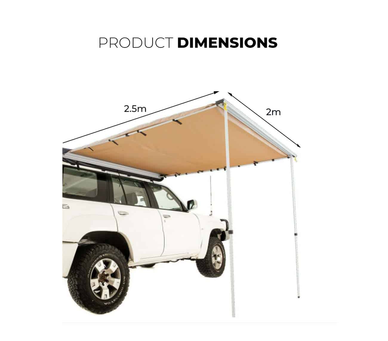 Heavy Duty Awning With LED Light Strip