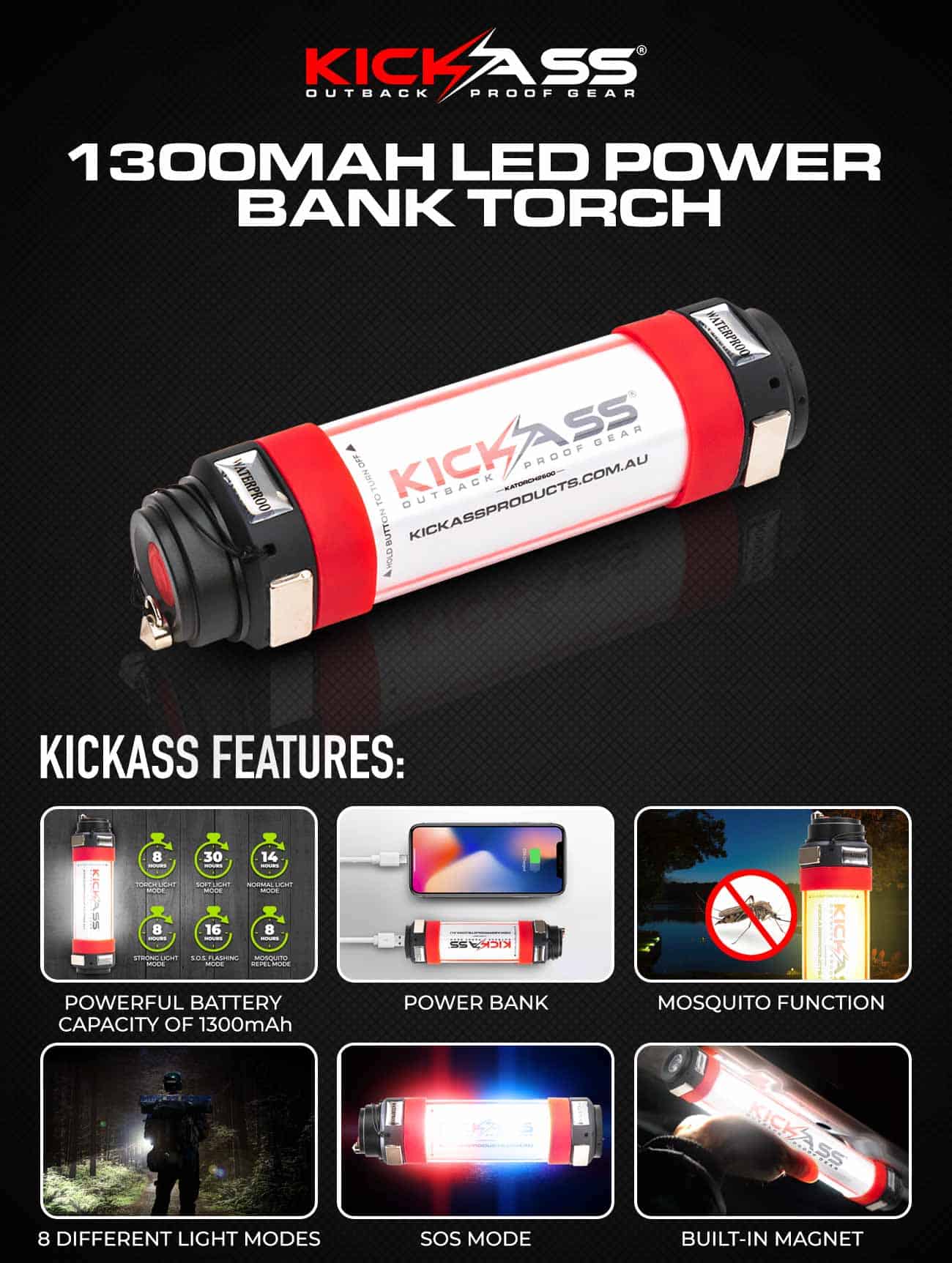 Torch Light Small Power Bank Rechargeable