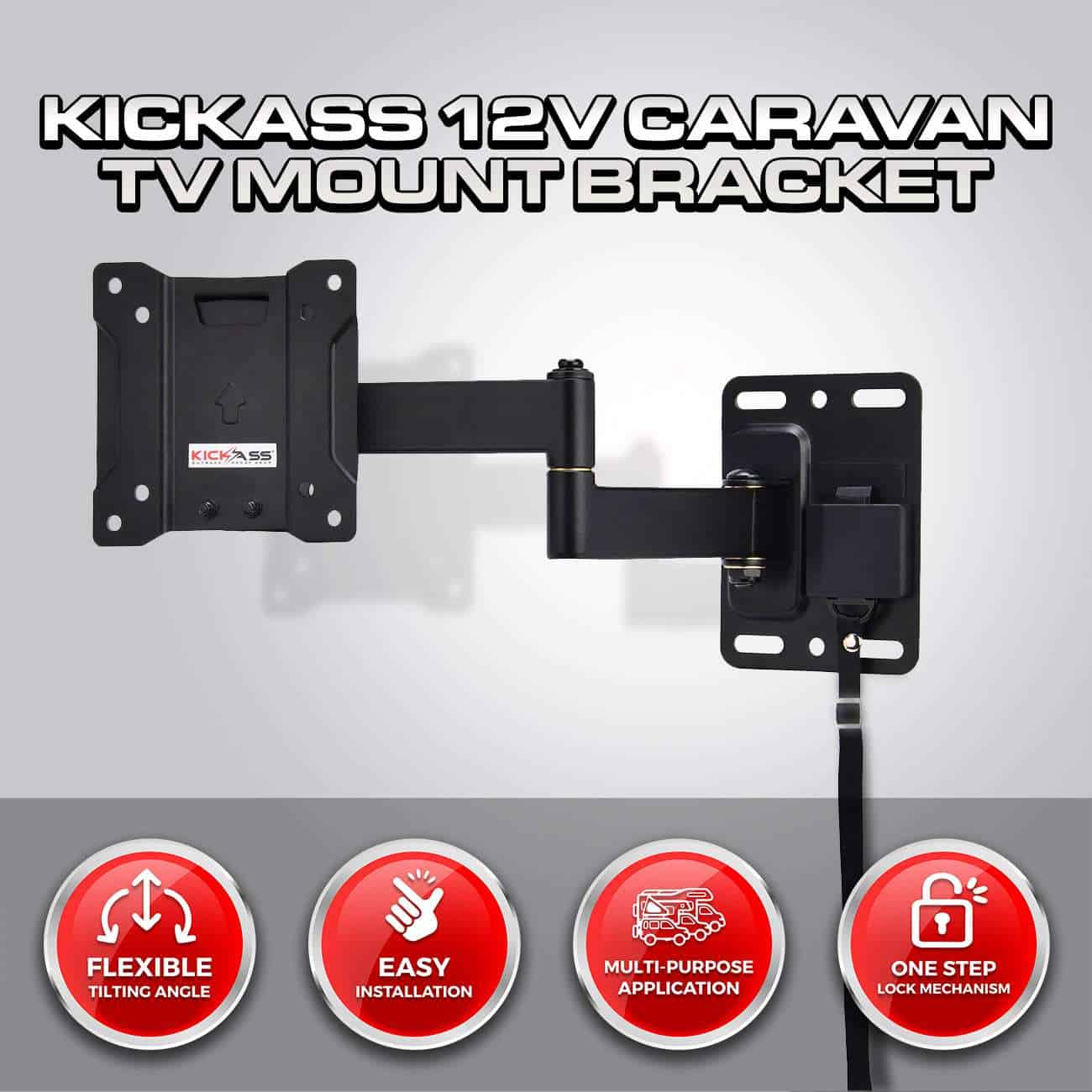 KATVMOUNT KICKASS 12V Caravan TV Mount Bracket