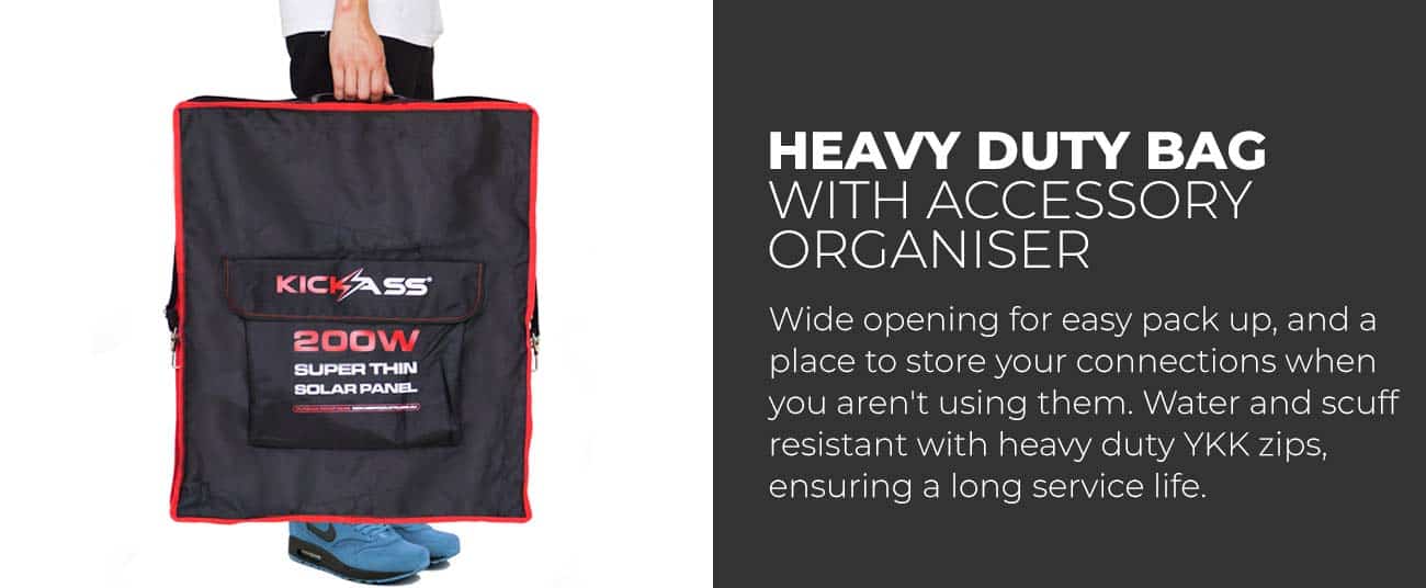 Heavy duty bag with accessory organiser