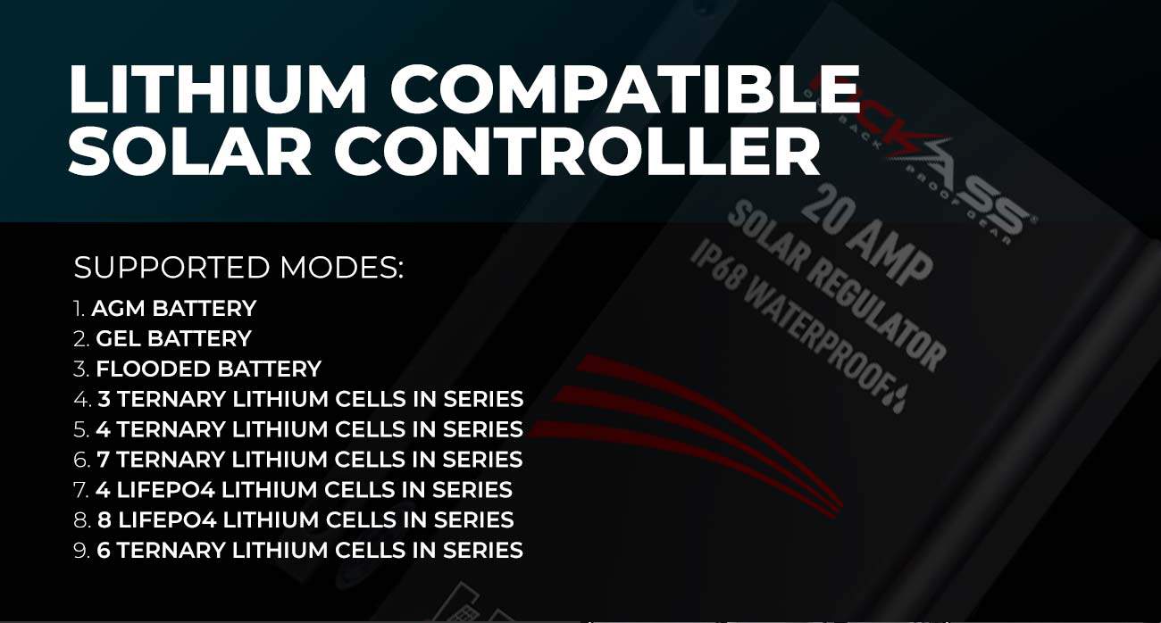 Lithium compatible solar controller