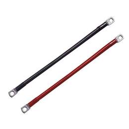 Battery Linking Cables - Pair (Black and Red) 200mm Long