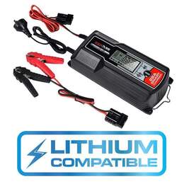 KickAss 12V 22Amp - 9 Stage Automatic Smart Battery Charger for Lead Acid, AGM & Lithium Batteries