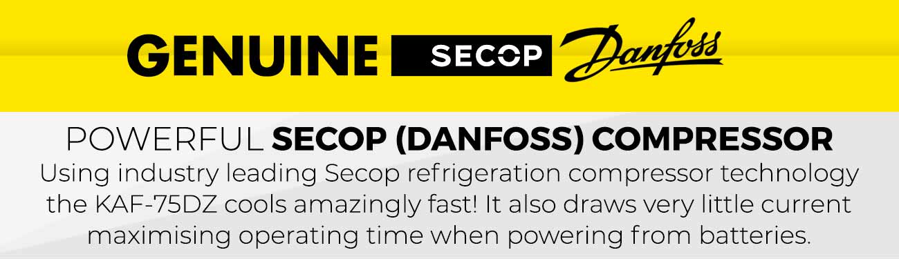 Powerful SECOP (Danfoss) compressor