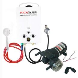 KICKASS Instant Gas Hot Water System with 12V 12L/min Water Pump