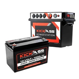 KickAss Portable Battery Box & 120AH Battery Combo
