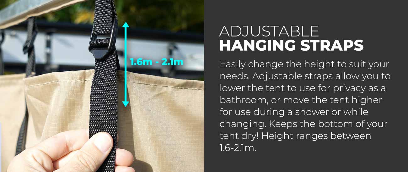 Adjustable hanging straps