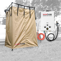 KickAss Shower Tent & Change Room with Camping Gas Hot Water