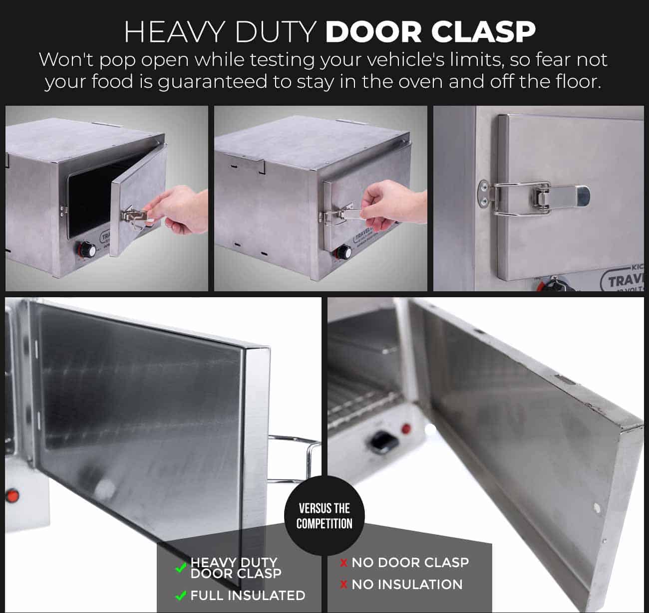 Heavy duty door clasp